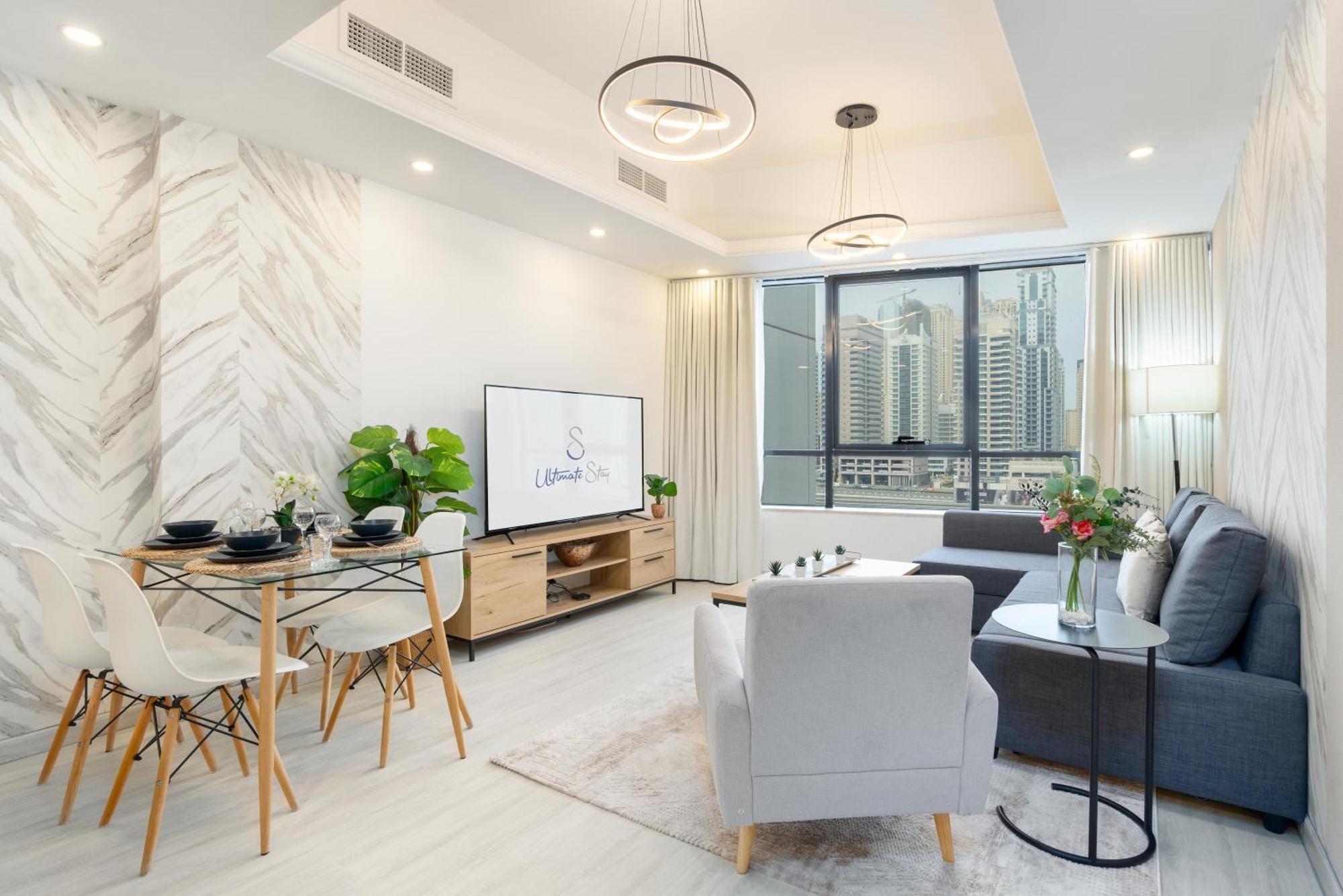 Modern 1Br Apartment In Jlt Next To Metro With City Views ดูไบ ภายนอก รูปภาพ