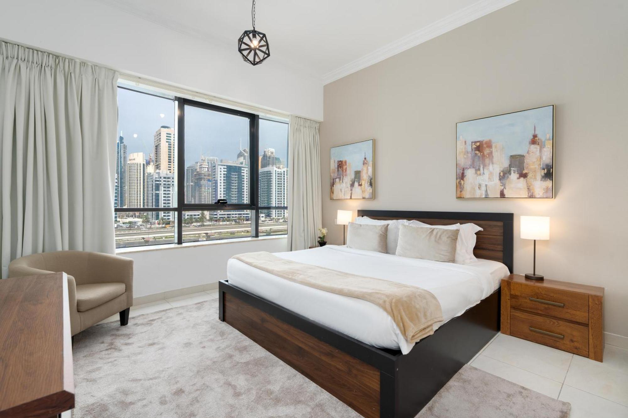Modern 1Br Apartment In Jlt Next To Metro With City Views ดูไบ ภายนอก รูปภาพ